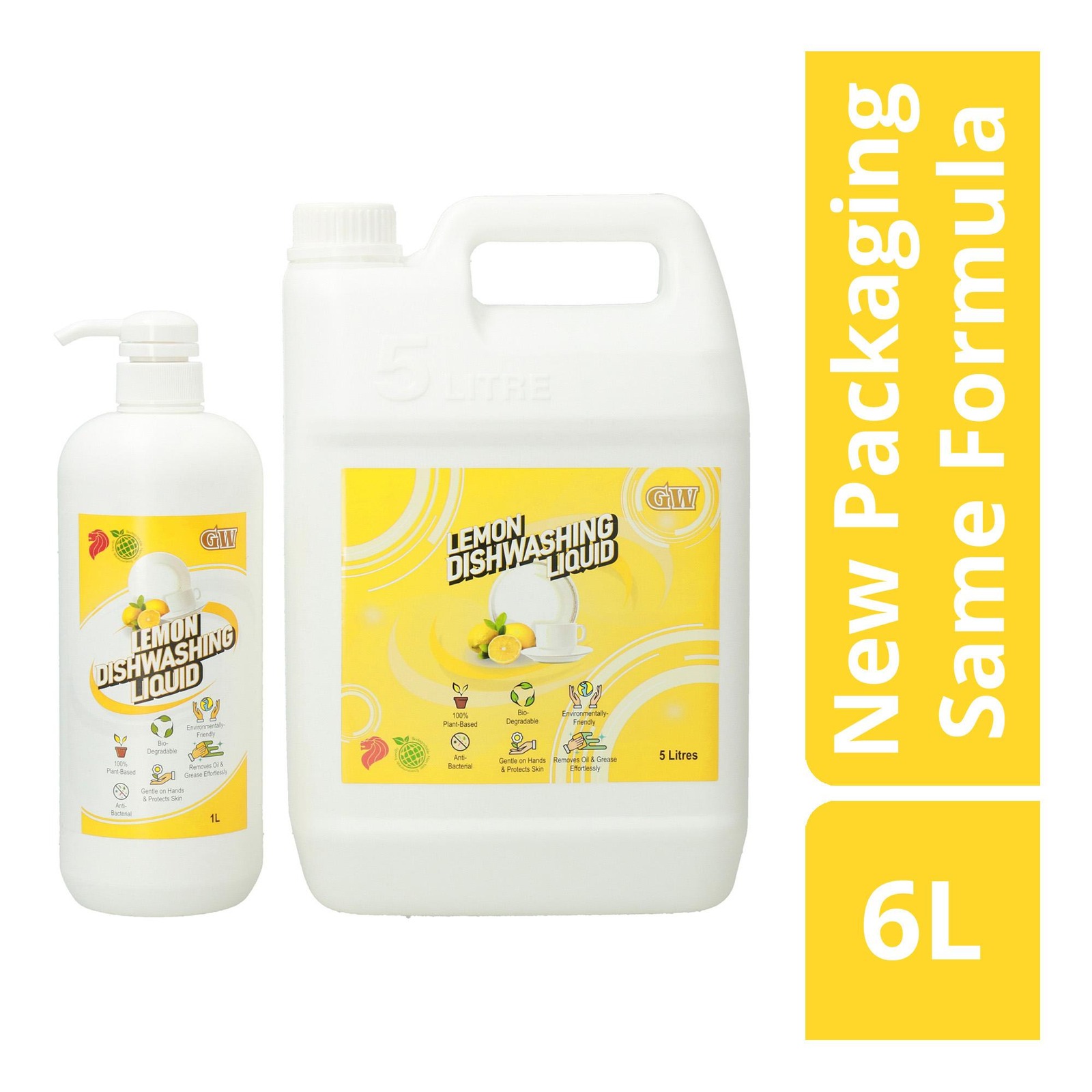 GW Anti-bacterial Dishwashing Liquid Bundle - Lemon