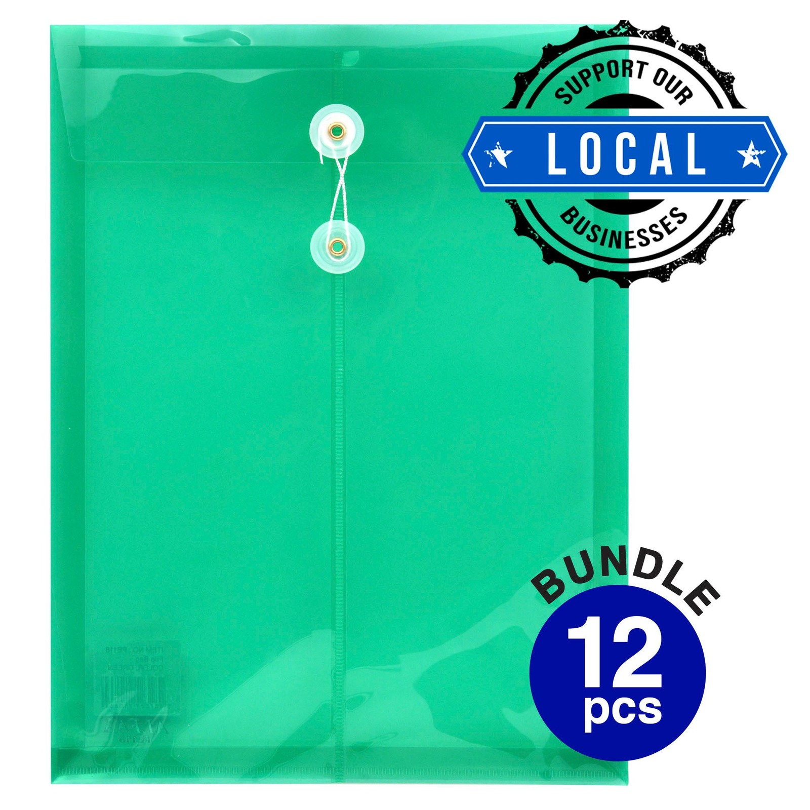 Alfax Pe118 Plastic String Envelope A4 Green | NTUC FairPrice