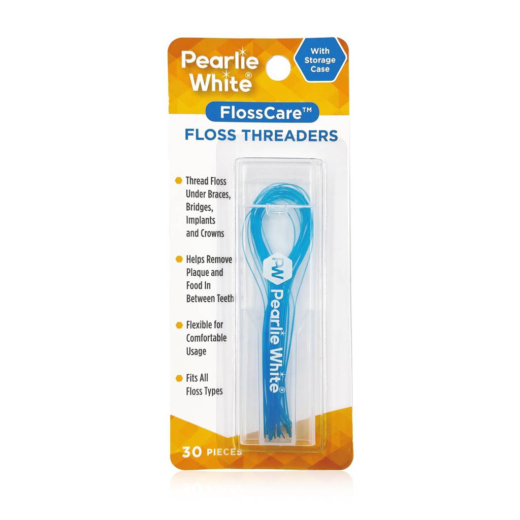 Pearlie White Floss Threaders with Storage Case NTUC FairPrice
