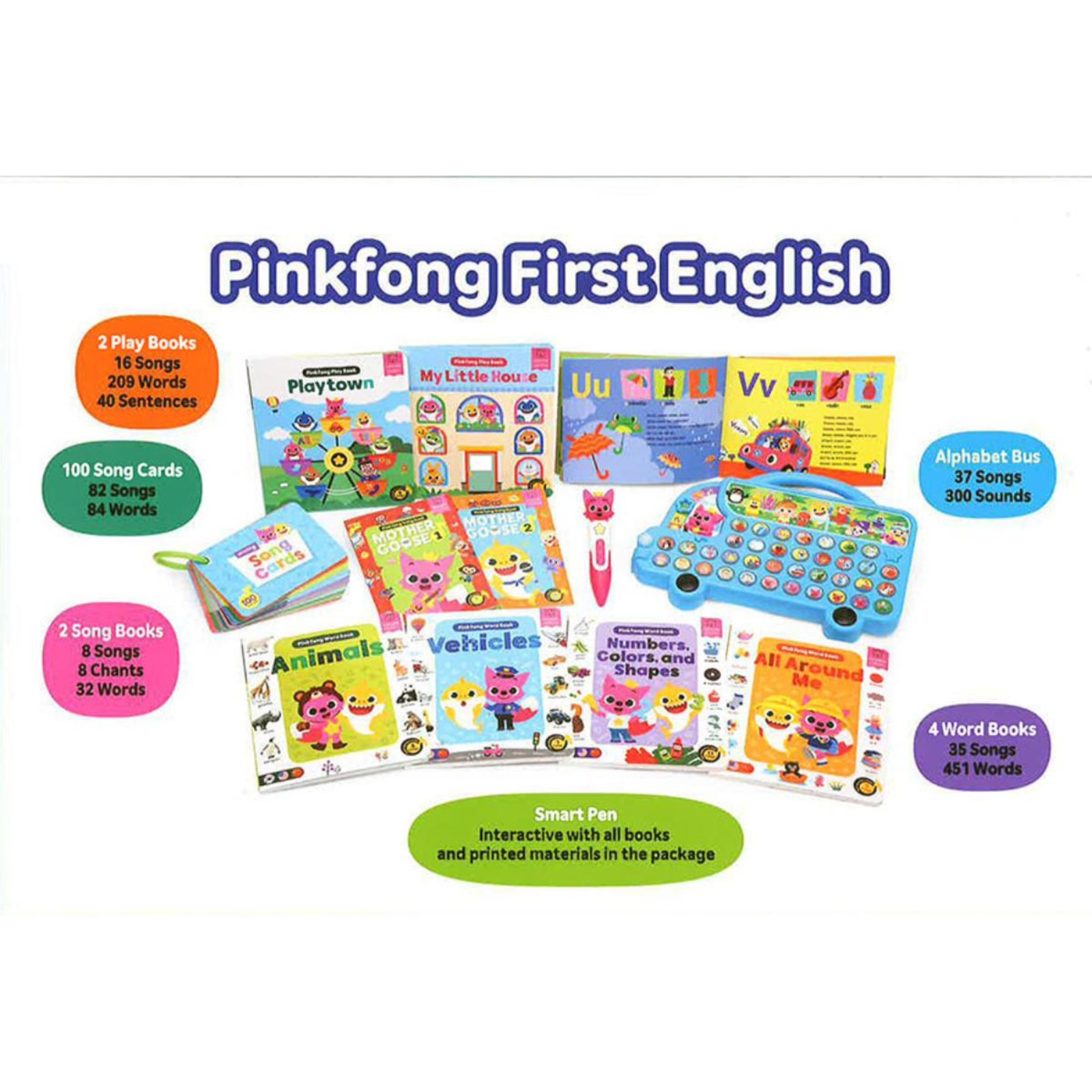 Pinkfong First English-Premium Book With Smart Pen