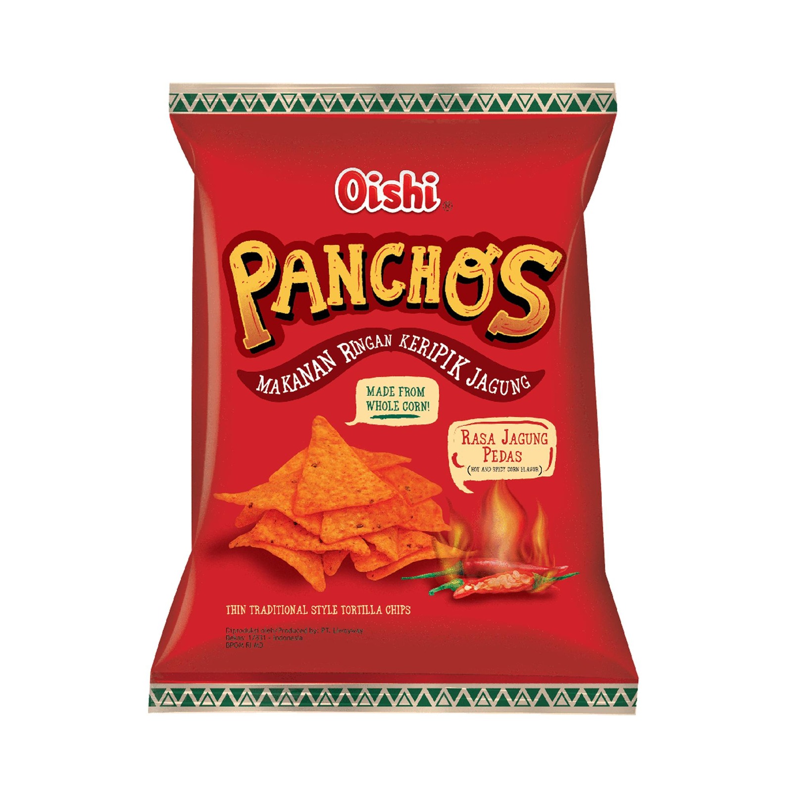 Oishi Panchos Hot and Spicy NTUC FairPrice