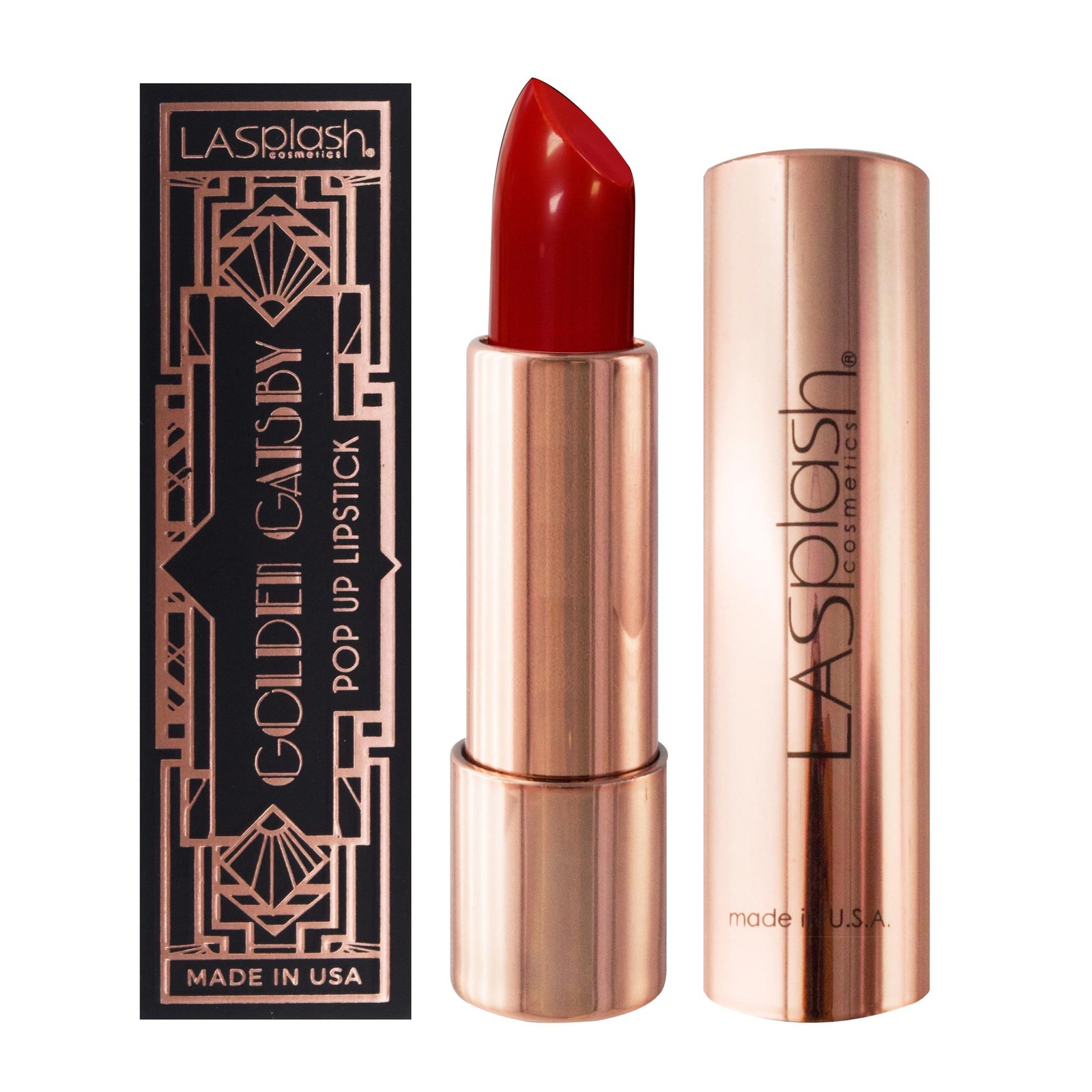 LA Splash Golden Gatsby Popup Lipstick - Betty