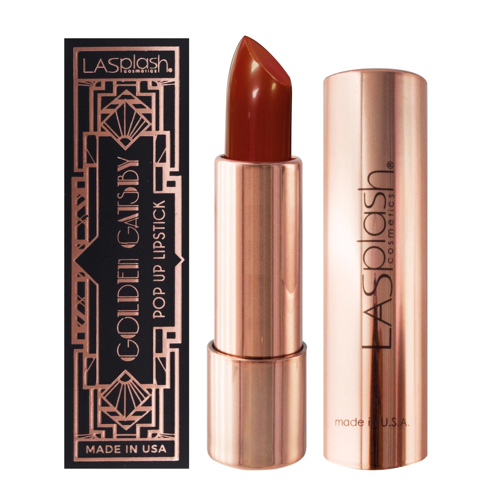 LA Splash Golden Gatsby Popup Lipstick - Esme