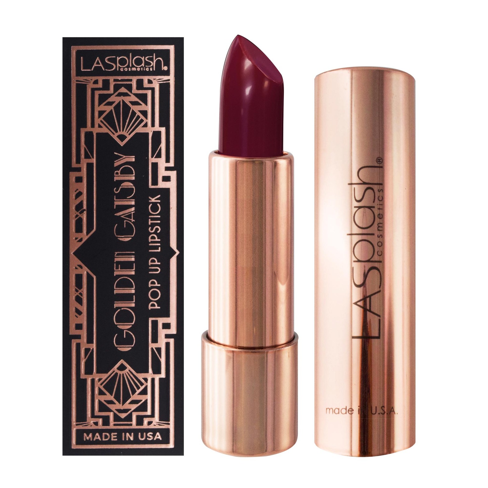 LA Splash Golden Gatsby Popup Lipstick - Audrey