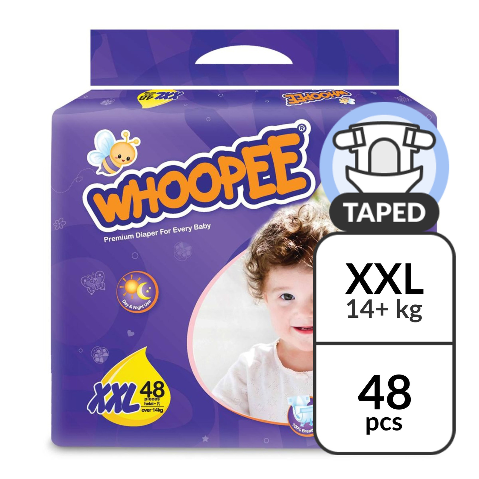 OJI Whoopee Mega Pack Tape Diapers XXL - (> 14kg)