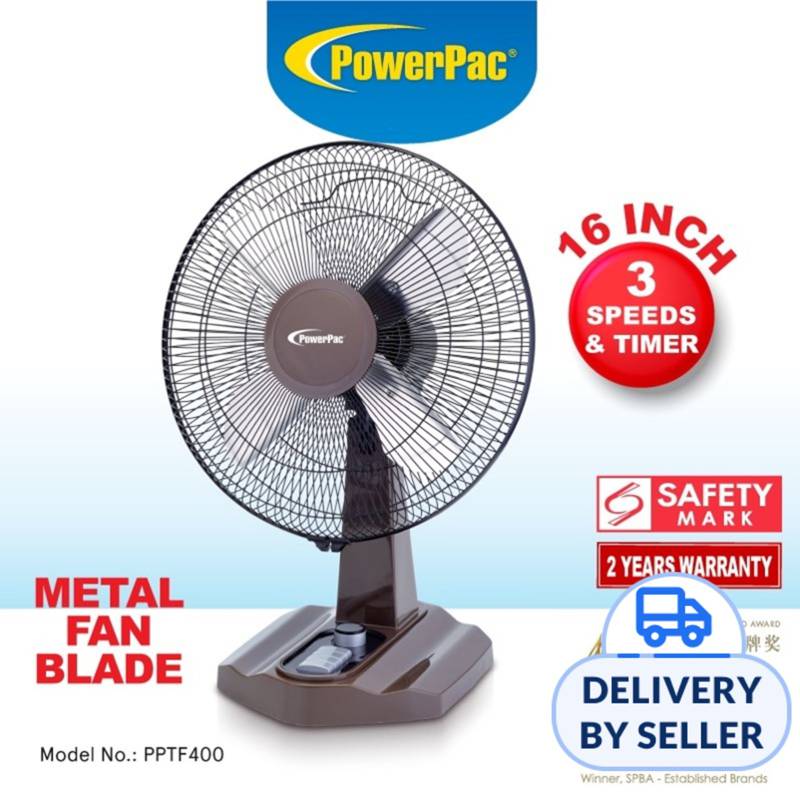 PowerPac (PPTF400) 16 Inch Desk Fan NTUC FairPrice