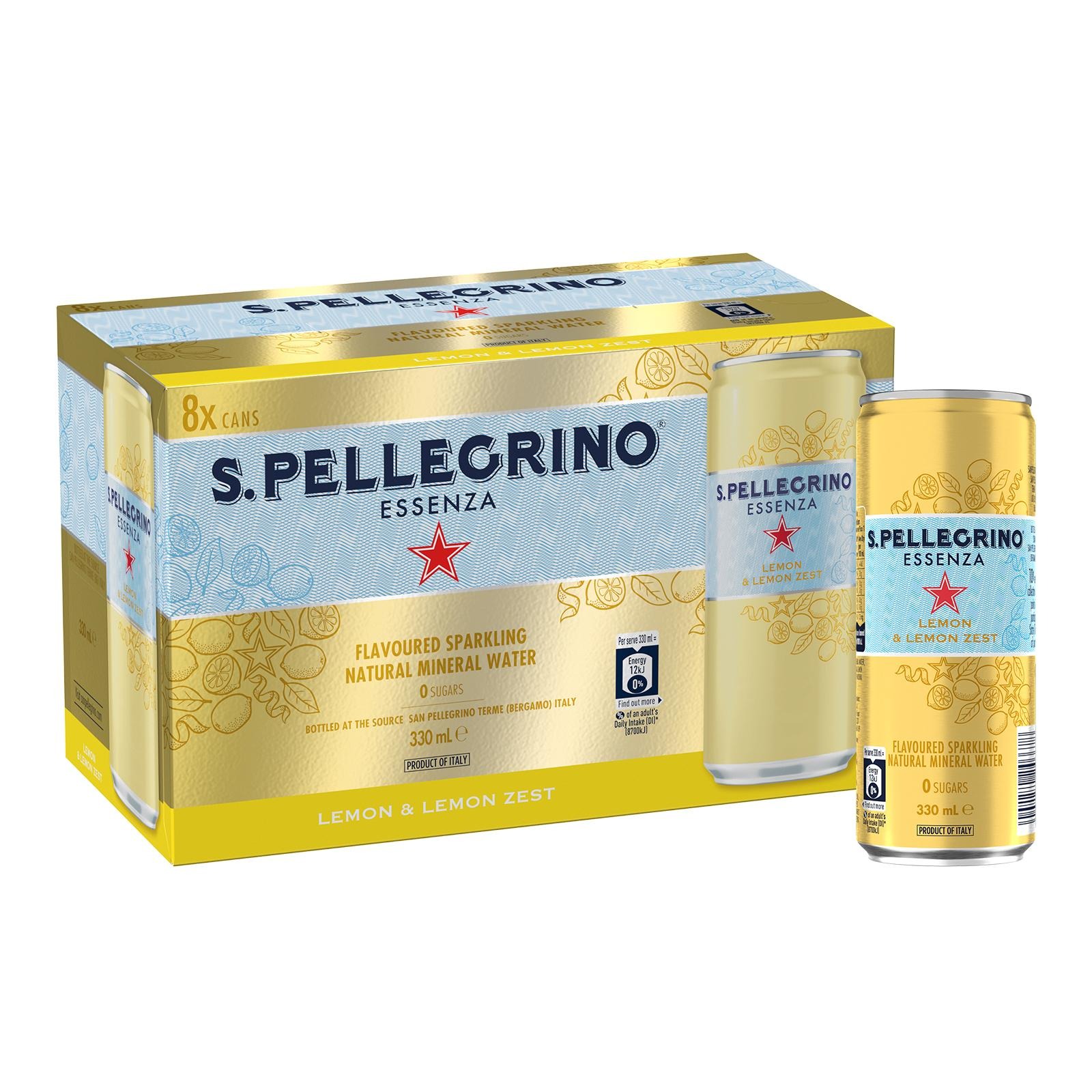 San Pellegrino Essenza Lemon & Lemon Zest 8Pack | NTUC ...