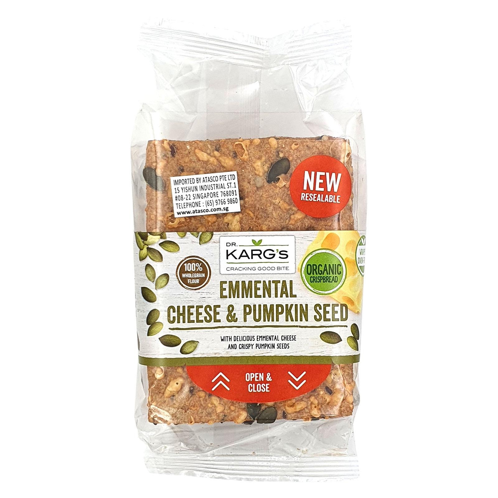 Dr Karg Organic Crispbread Emmental Cheese & Pumpkin Seed NTUC FairPrice
