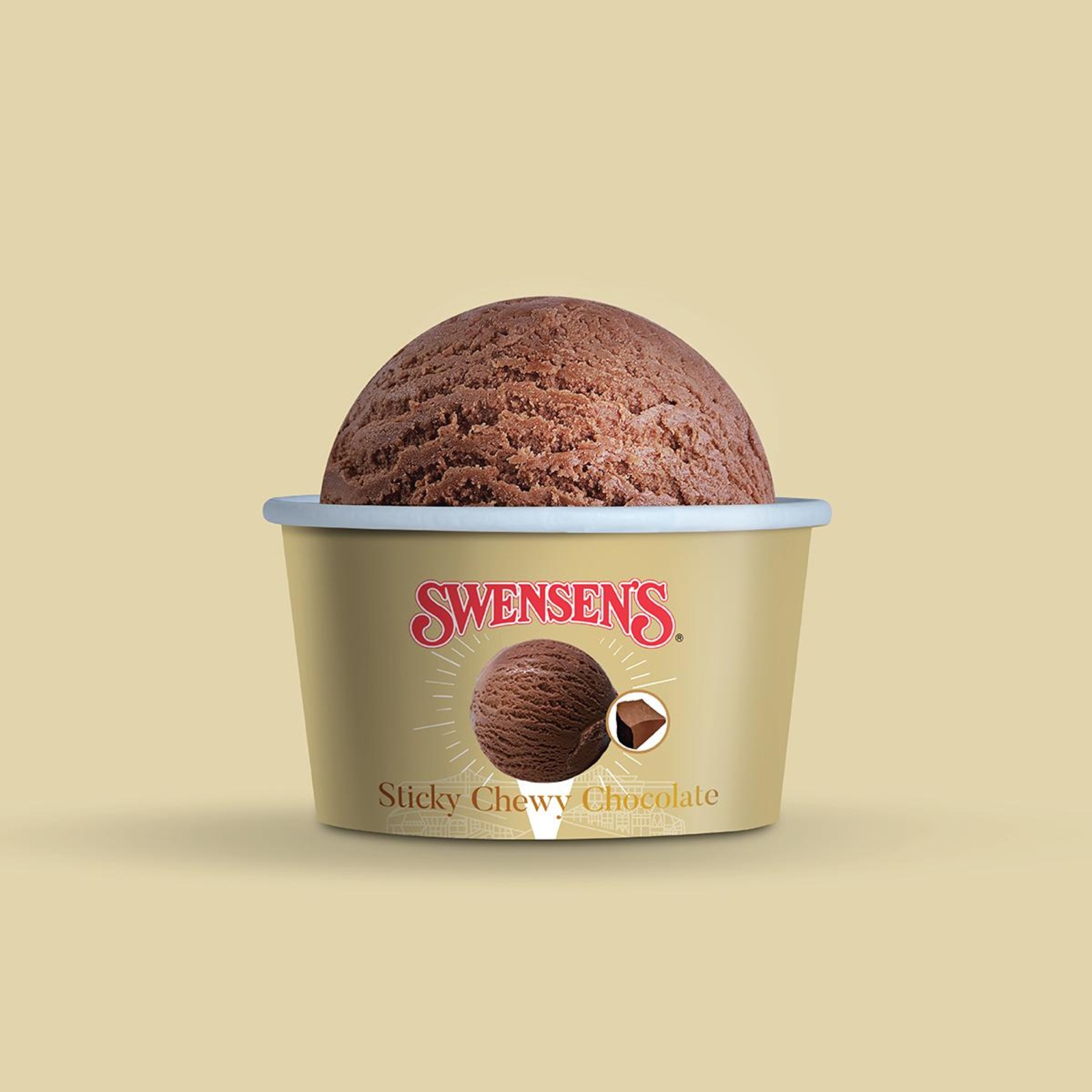 Swensen's Sticky Chewy Chocolate Ice Cream Mini Cup NTUC FairPrice