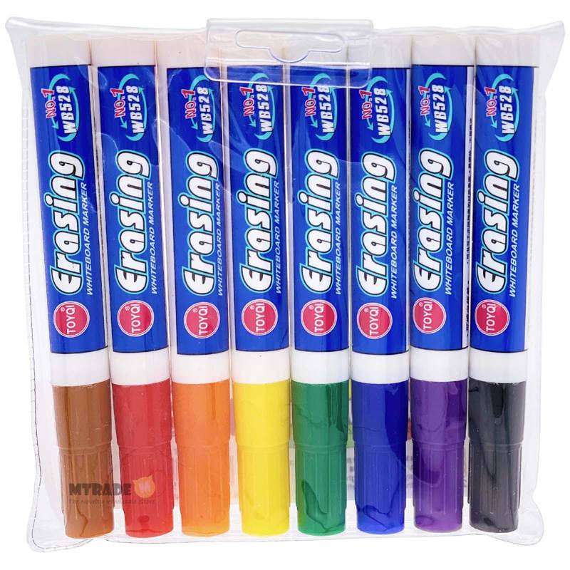 MTRADE Erasing Whiteboard Marker 8 Color Set NTUC FairPrice
