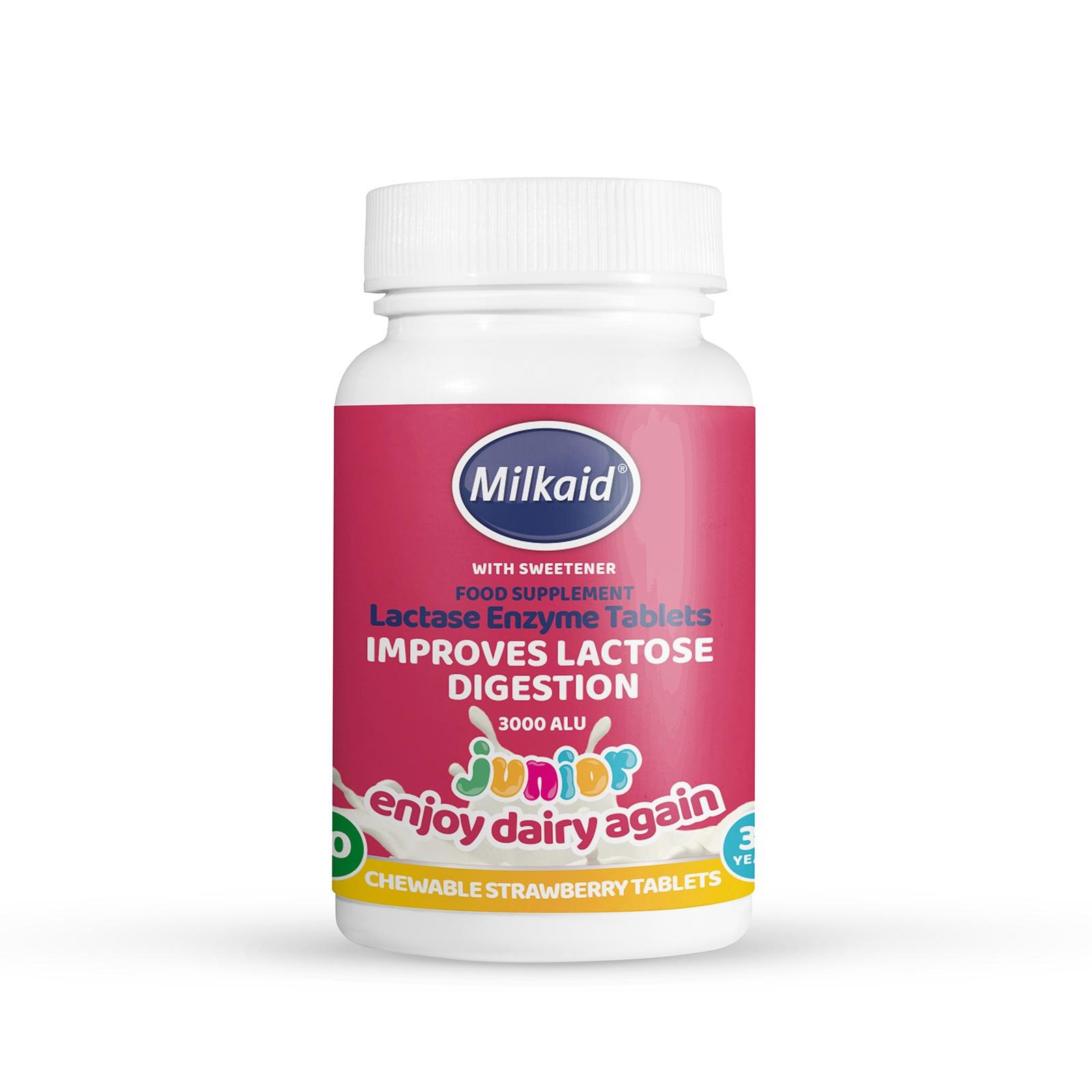Milkaid Lactase Enzyme Junior Tablet NTUC FairPrice