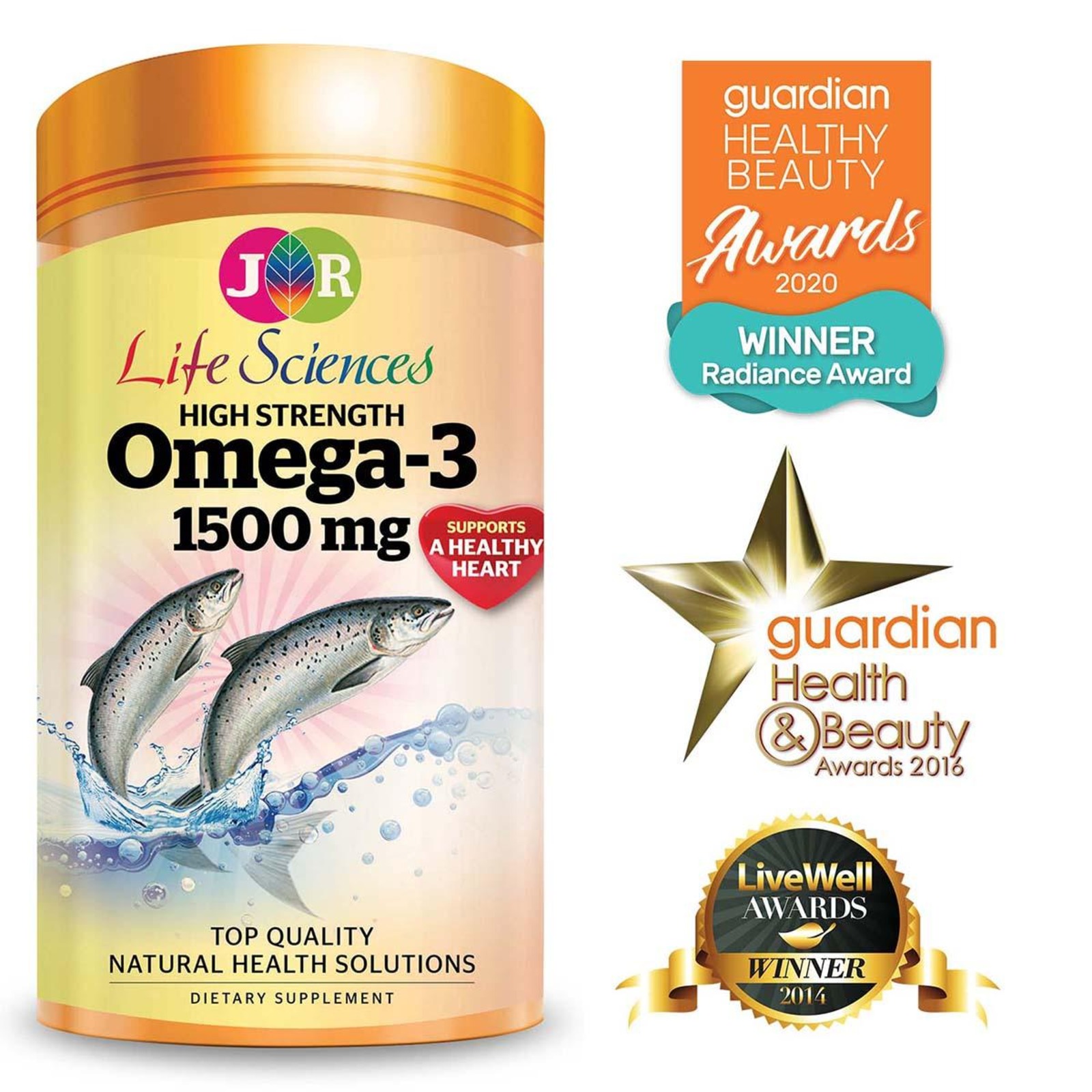 JR Life Sciences High Strength Omega-3 1500mg