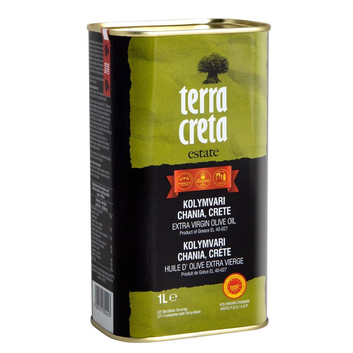 Terra Creta Extra Virgin Olive Oil, 1L By Agora Products NTUC FairPrice