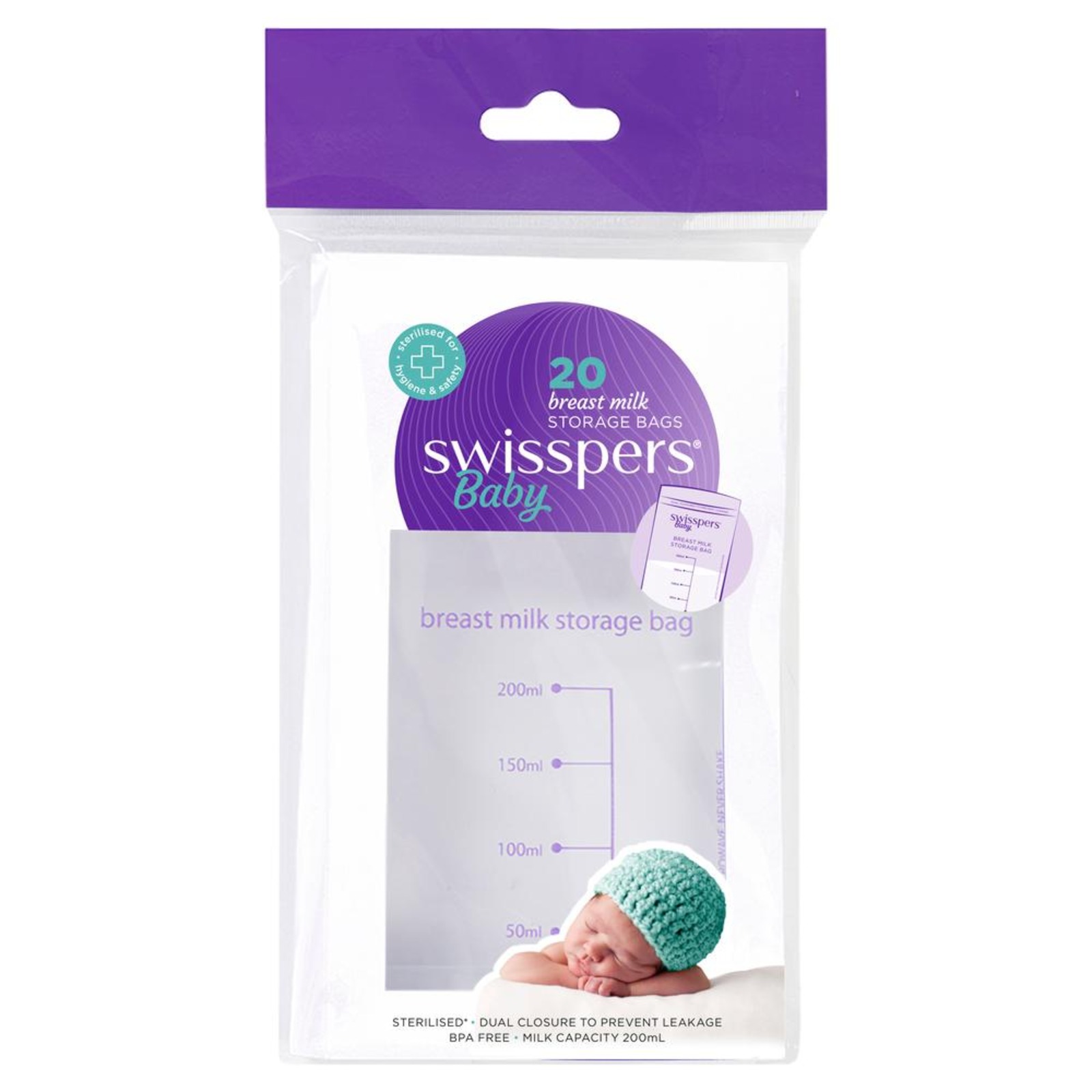 SWISSPERS Breast Milk Storage Bags 