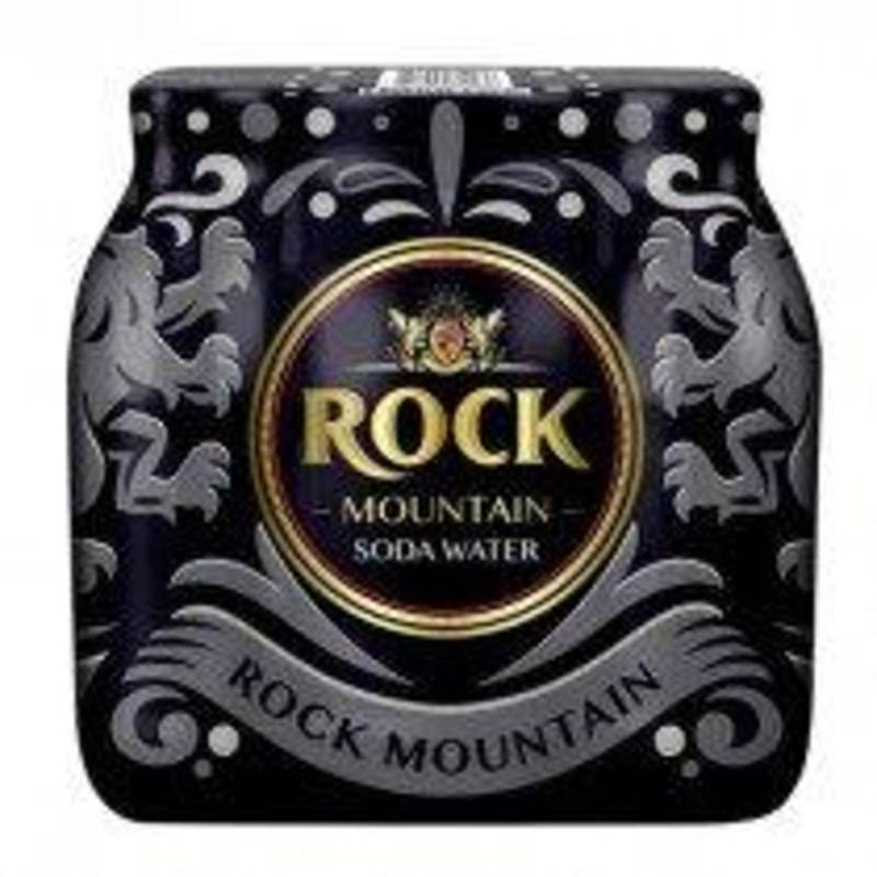 Rock Mountain Soda Water Glass Bottles x 6 bottles NTUC FairPrice