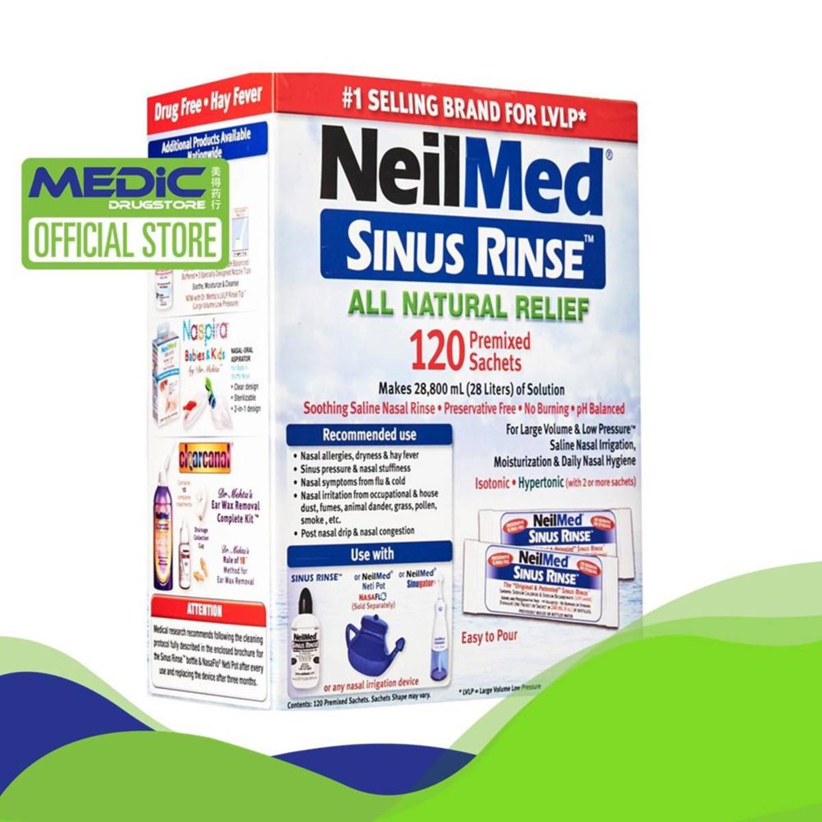Neilmed Sinus Rinse All Natural Relief Sachets 120s Ntuc Fairprice