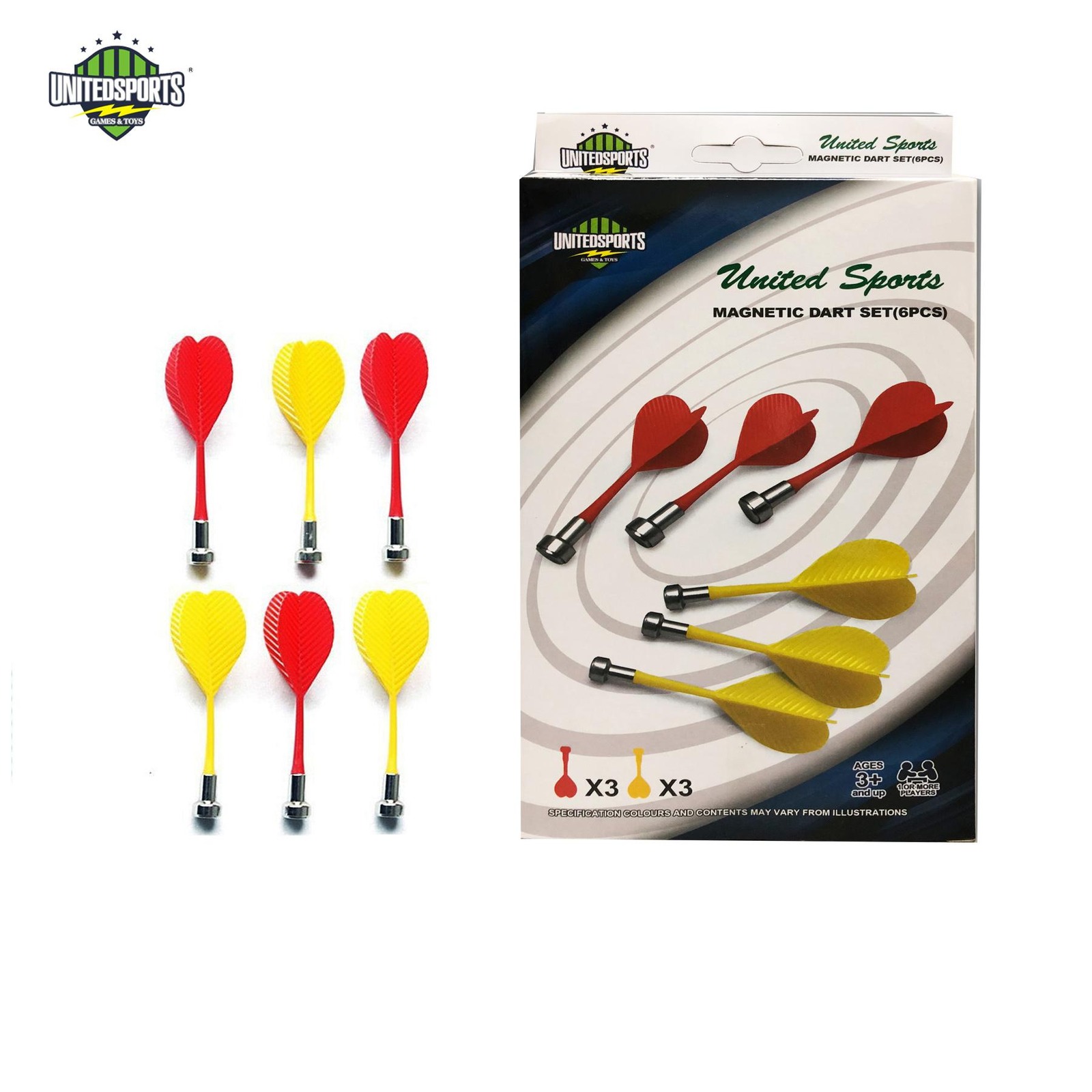 United Sports Magnetic Dart, 6 pcs in a pack