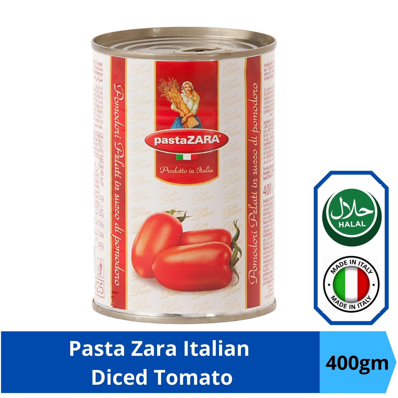 Pasta Zara Premium Italian Diced Tomatoes NTUC FairPrice