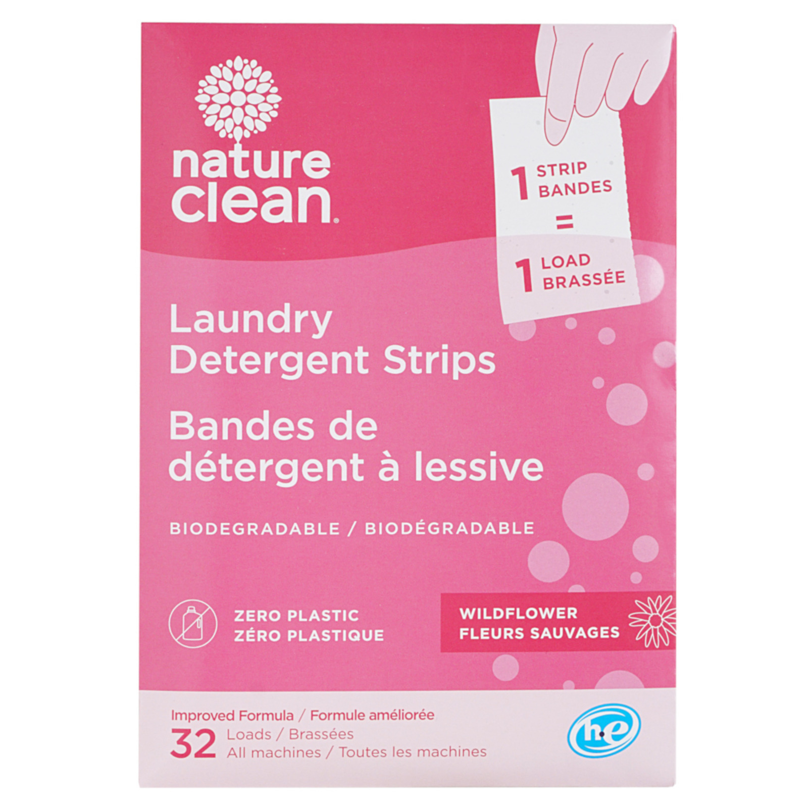 NATURE CLEAN Laundry Detergent Strips Wildflower Scent NTUC FairPrice