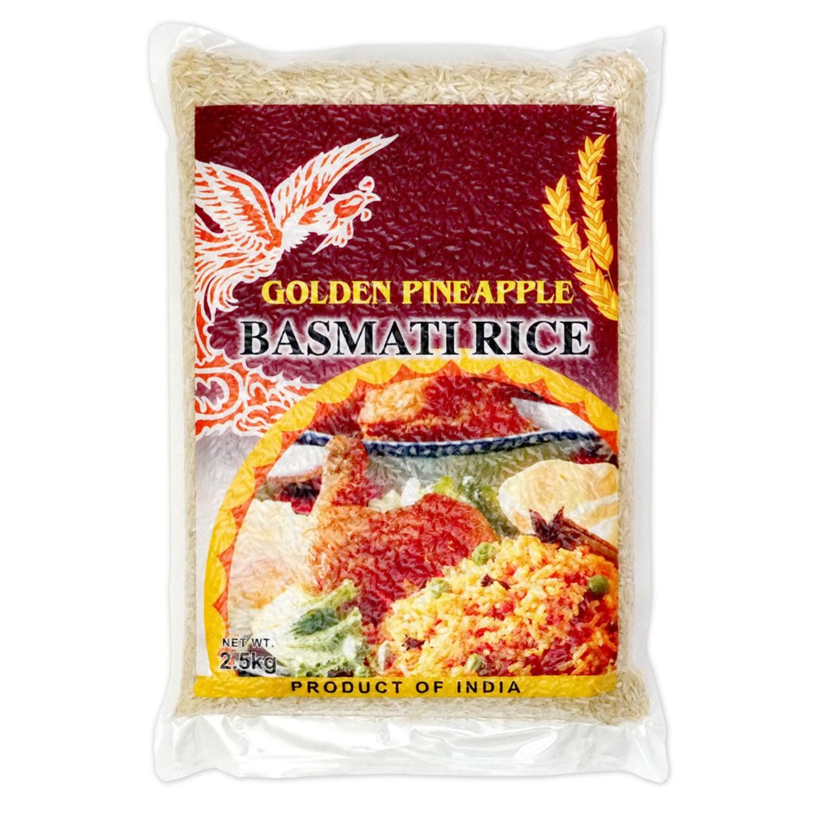 Golden Pineapple India Super Long Basmati Rice (Vacuum Pack)