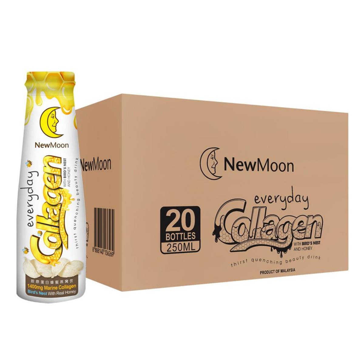 New Moon Everyday Collagen Bird Nest & Honey 20 bottles NTUC FairPrice