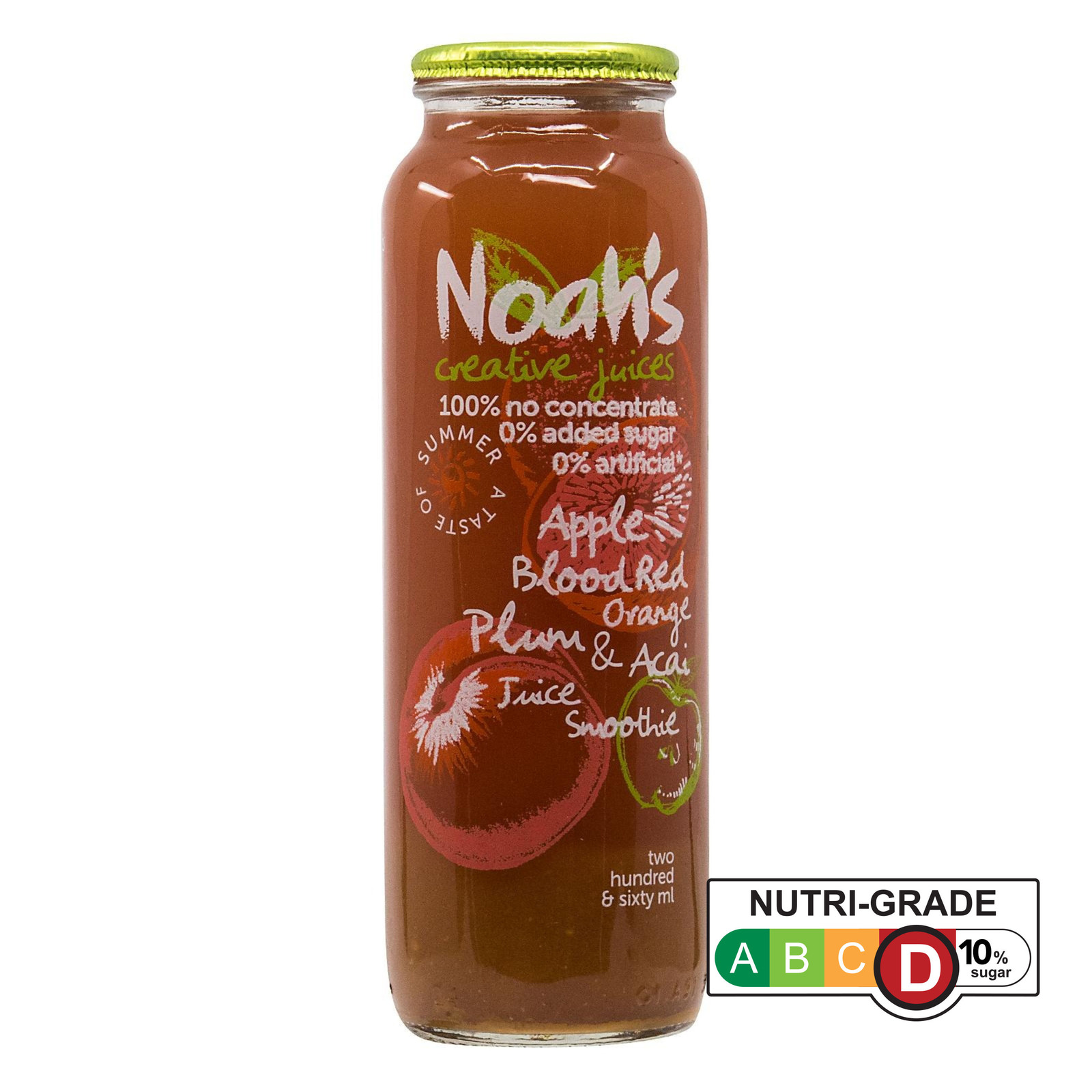 Noah's Apple Blood Red Orange Plum & Acai Juice Smoothie NTUC FairPrice