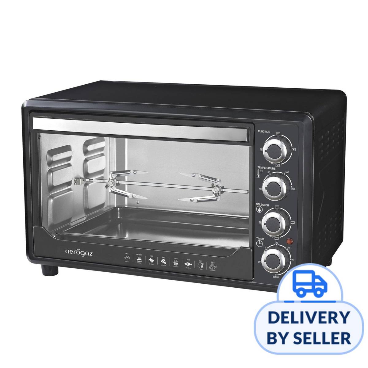 Aerogaz AZ302TRC Electric Oven 5 heating selector | NTUC FairPrice