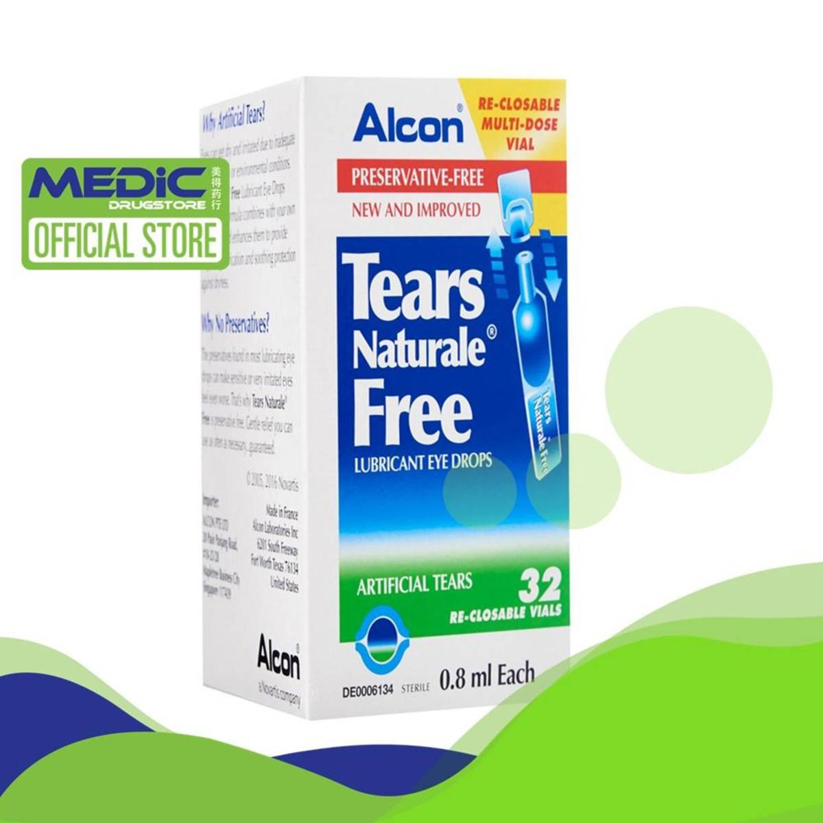 Alcon Tears Naturale Free Lubricant Eye Drops 32s Ntuc Fairprice