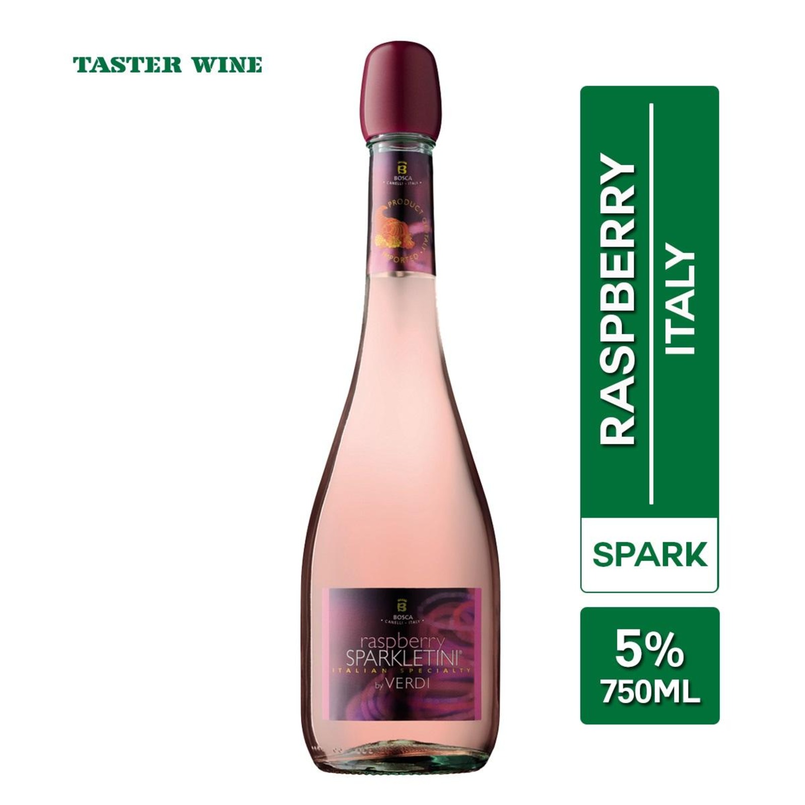 Taster Wine Verdi Raspberry Sparkletini NTUC FairPrice