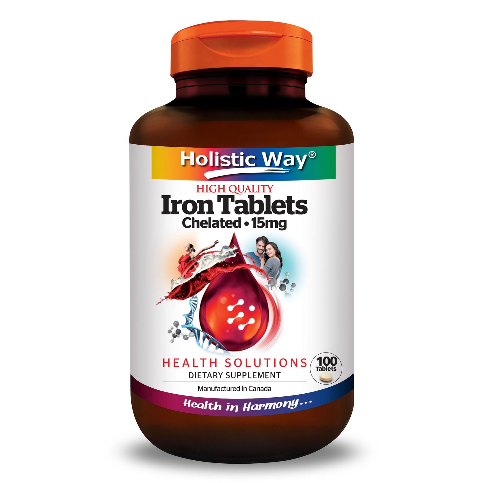 Holistic Way Iron Tablets Chelated 15mg NTUC FairPrice