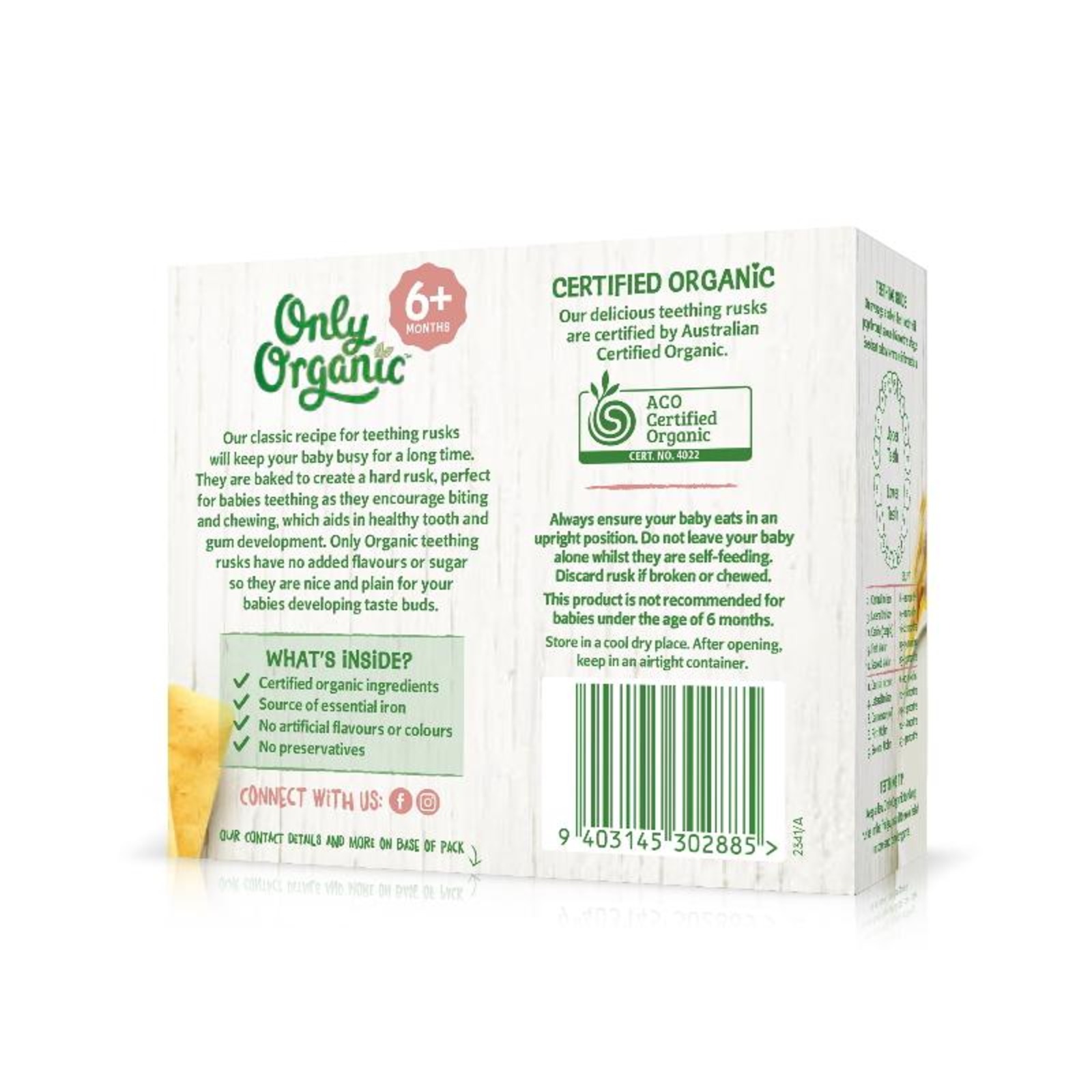 only organic teething rusks
