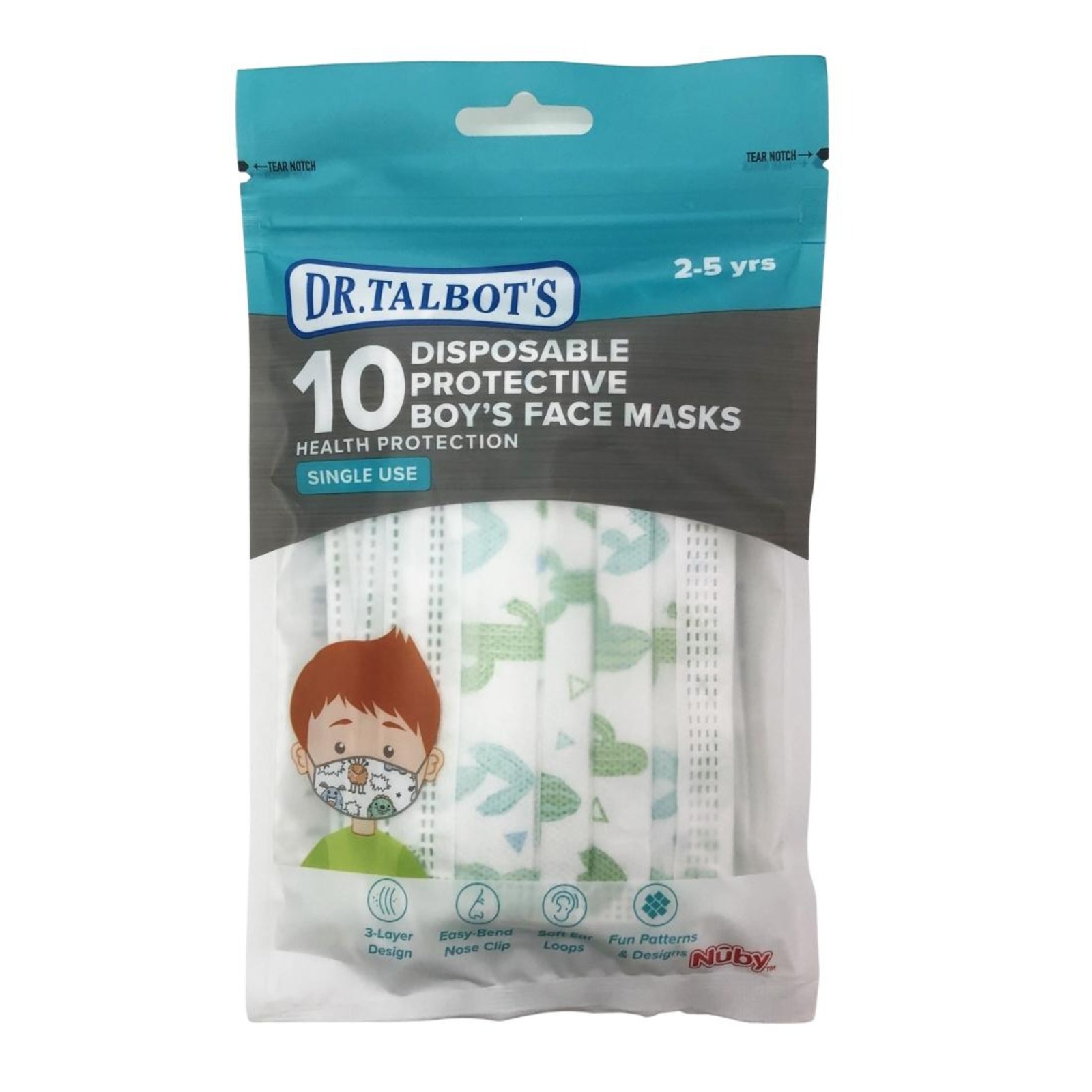 Nuby Little Kids' Face Mask by Dr. Talbots (25 y/o) Cactus NTUC