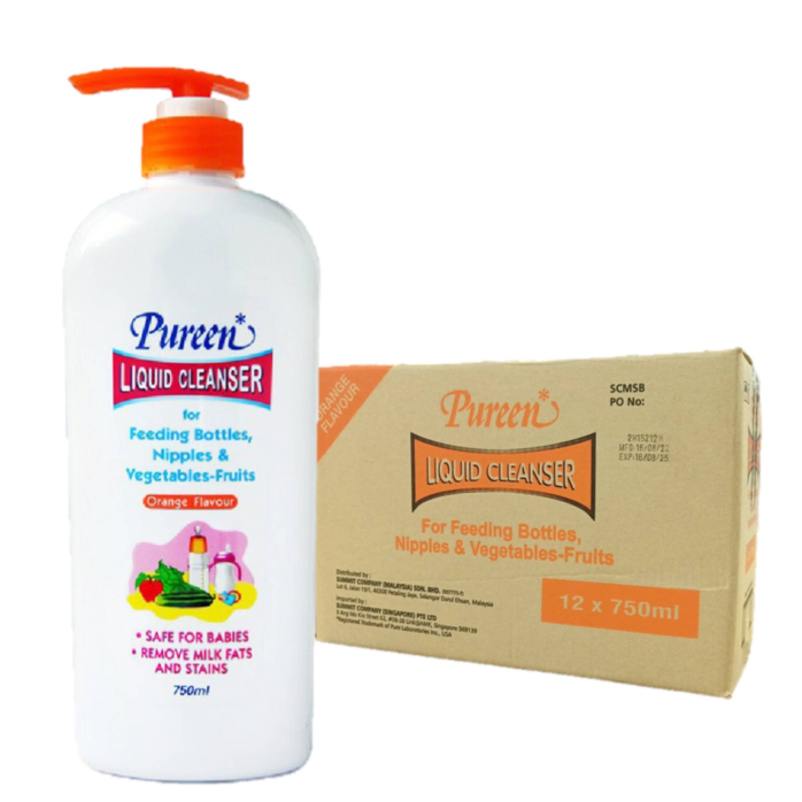 Pureen Liquid Cleansers Orange Ctn | NTUC FairPrice