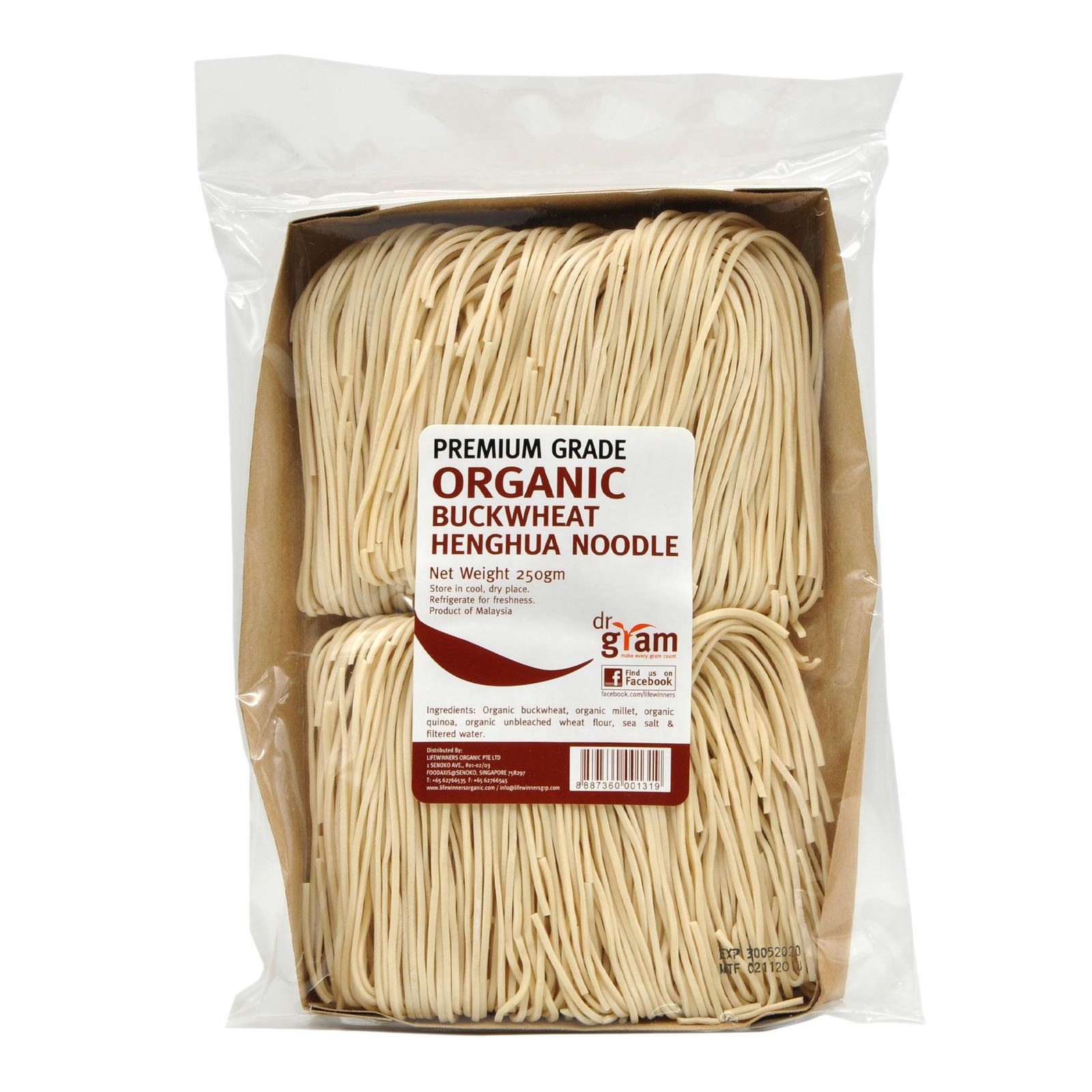 Dr Gram Organic Buckwheat HengHua Noodle NTUC FairPrice