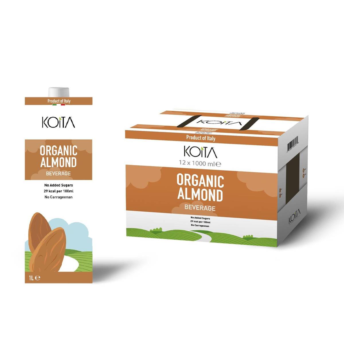 Koita Organic Almond Milk No Added Sugar NTUC FairPrice
