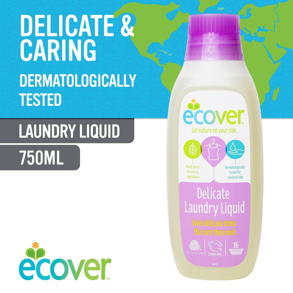 Ecover Laundry Liquid, Delicate, 750ml | NTUC FairPrice
