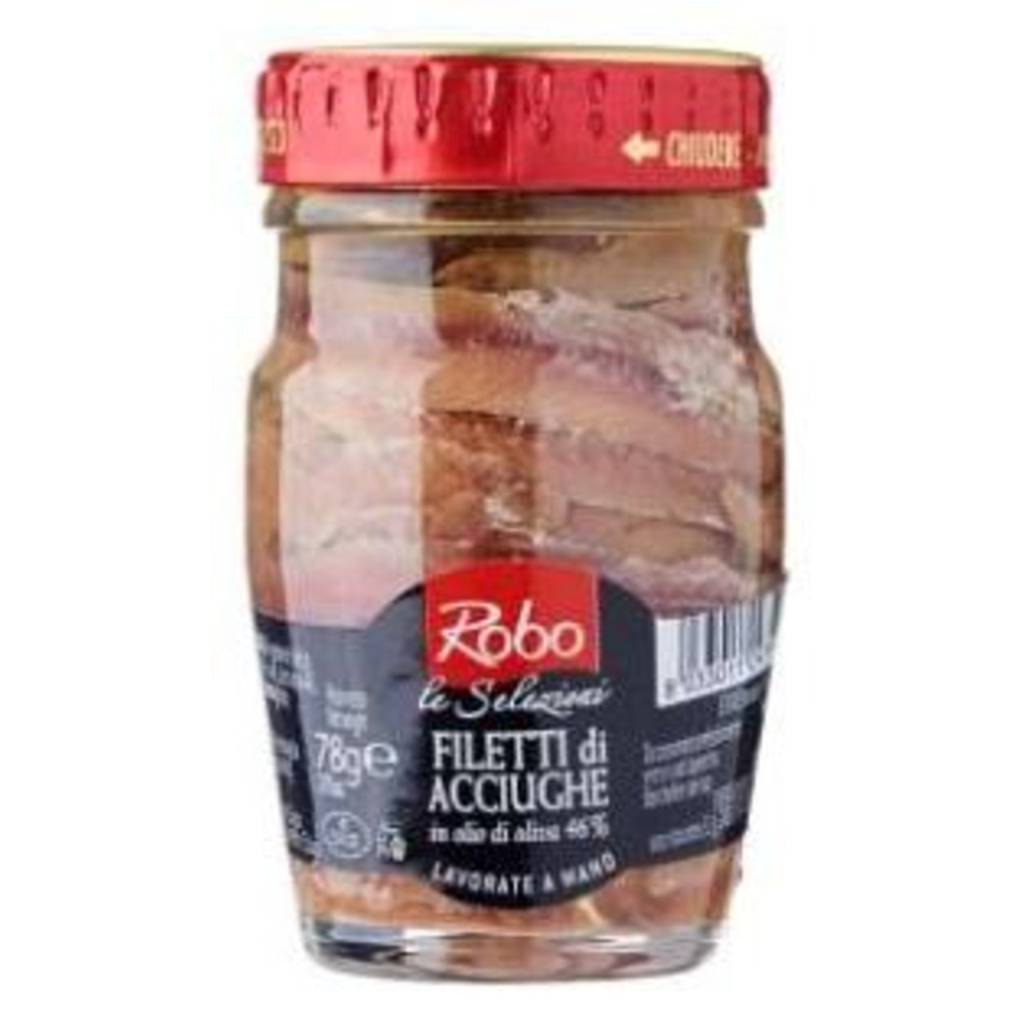 Robo Anchovies Fillet In Olive Oil 80g NTUC FairPrice