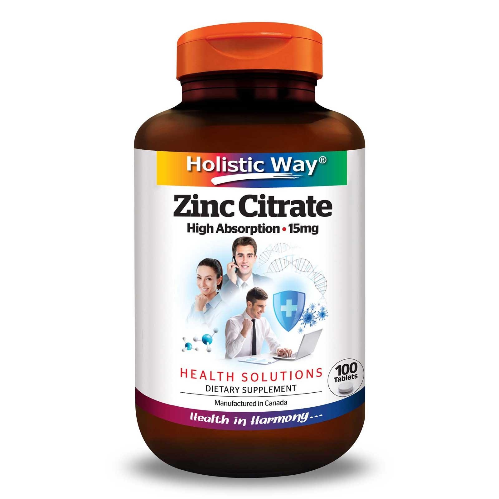 Holistic Way Zinc Citrate High Absorption 15mg NTUC FairPrice