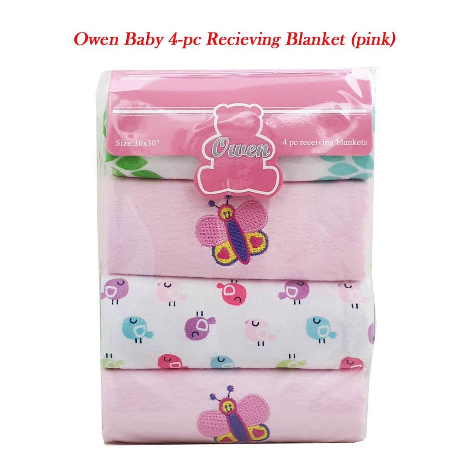 pink receiving blankets