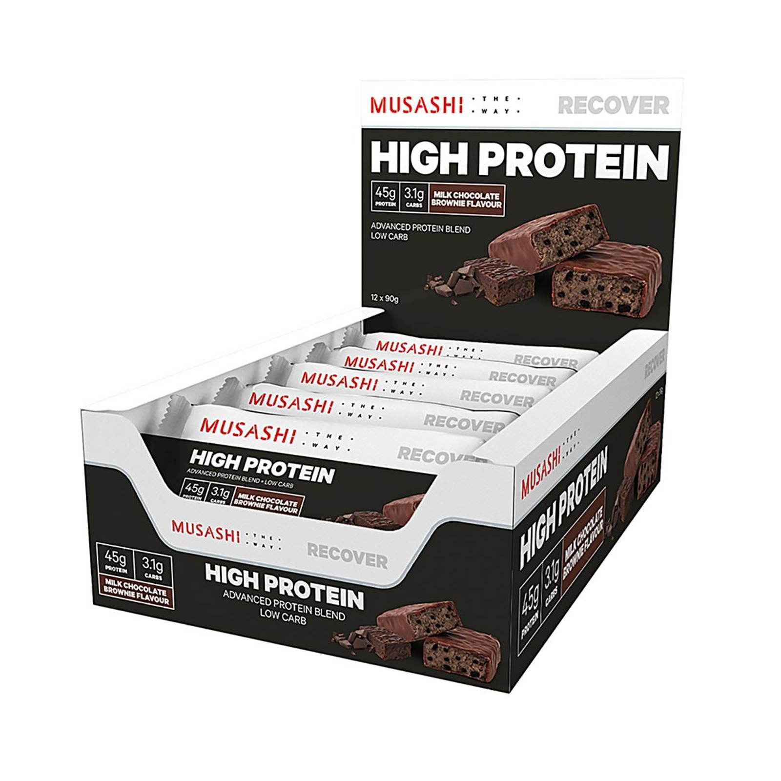Musashi High Protein Bar Milk Chocolate Brownie NTUC FairPrice