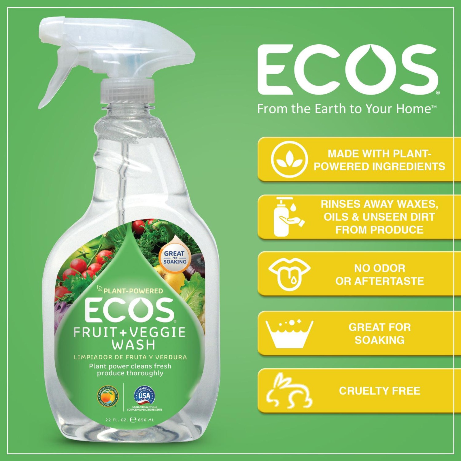 ECOS Fruit & Vegetable Wash NTUC FairPrice