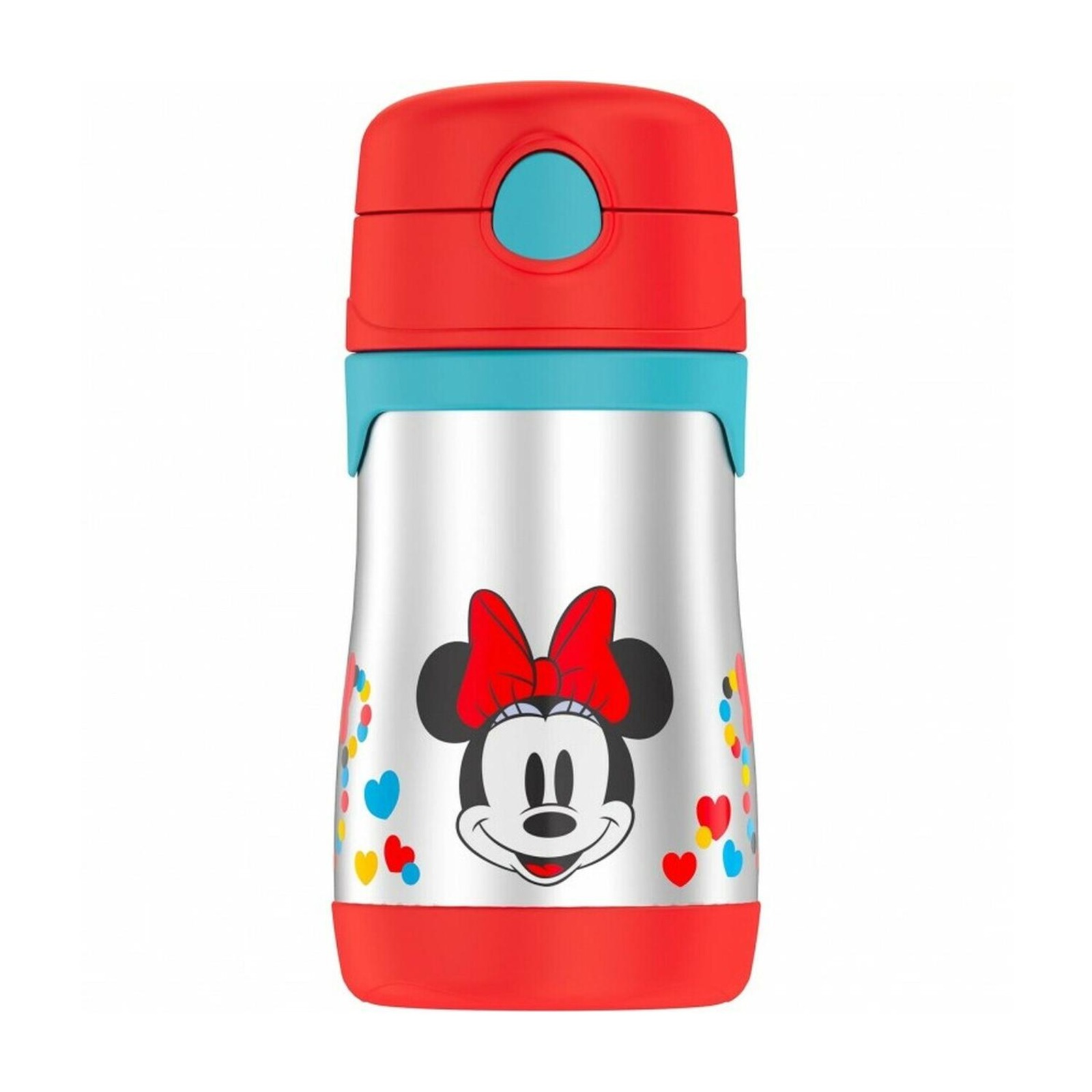 Thermos Foogo Stainless Steel Straw Bottle Minnie Mouse NTUC FairPrice