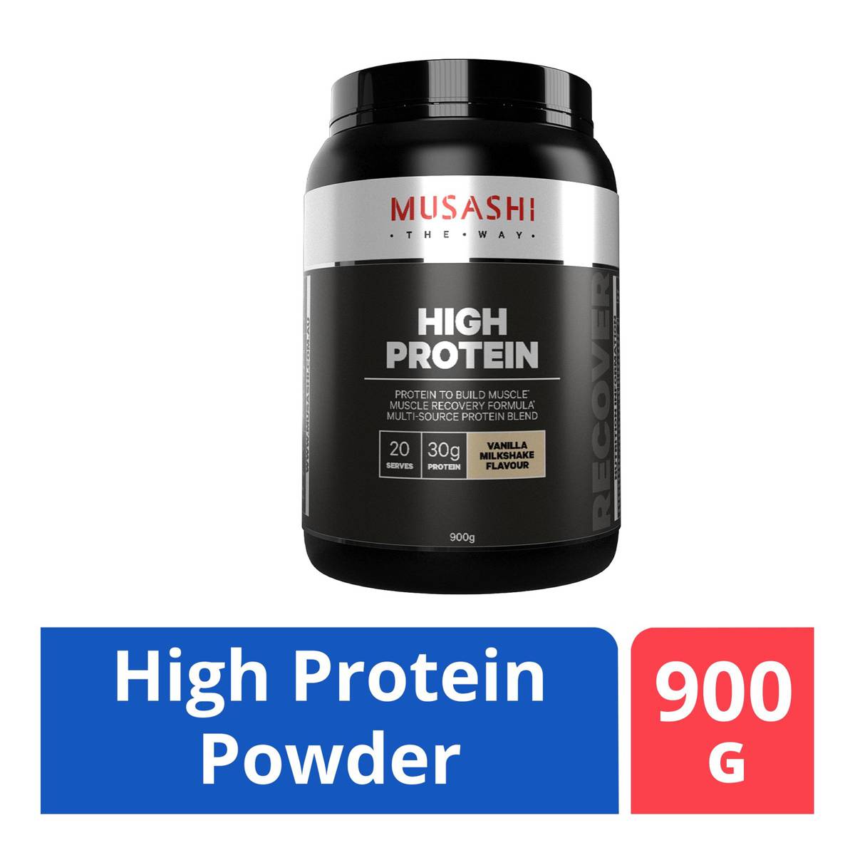 Musashi High Protein Muscle Building Powder Vanilla NTUC FairPrice
