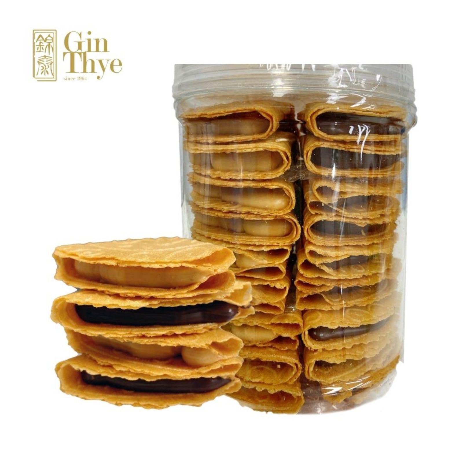 Gin Thye 2 In 1 Kuih Kapit Peanut Butter Chocolate Ntuc Fairprice