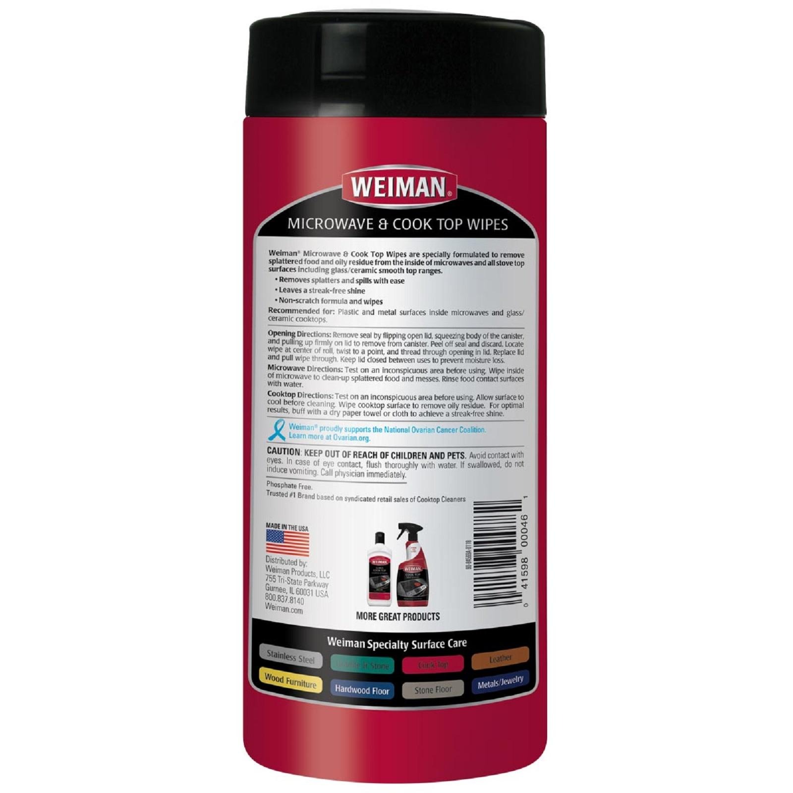 weiman cooktop cleaner ingredients