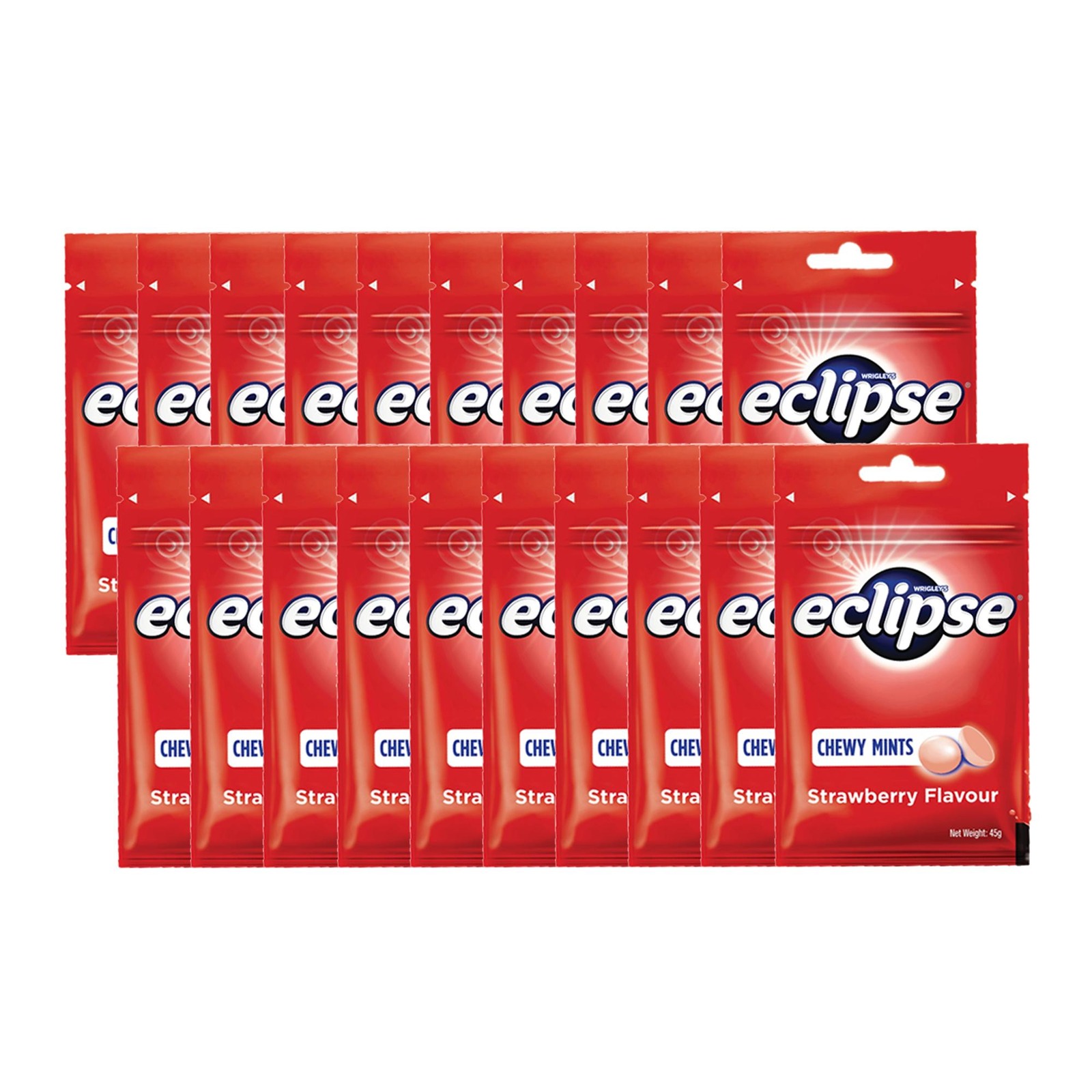 Eclipse Chewy Mints Packet Strawberry (Box) NTUC FairPrice