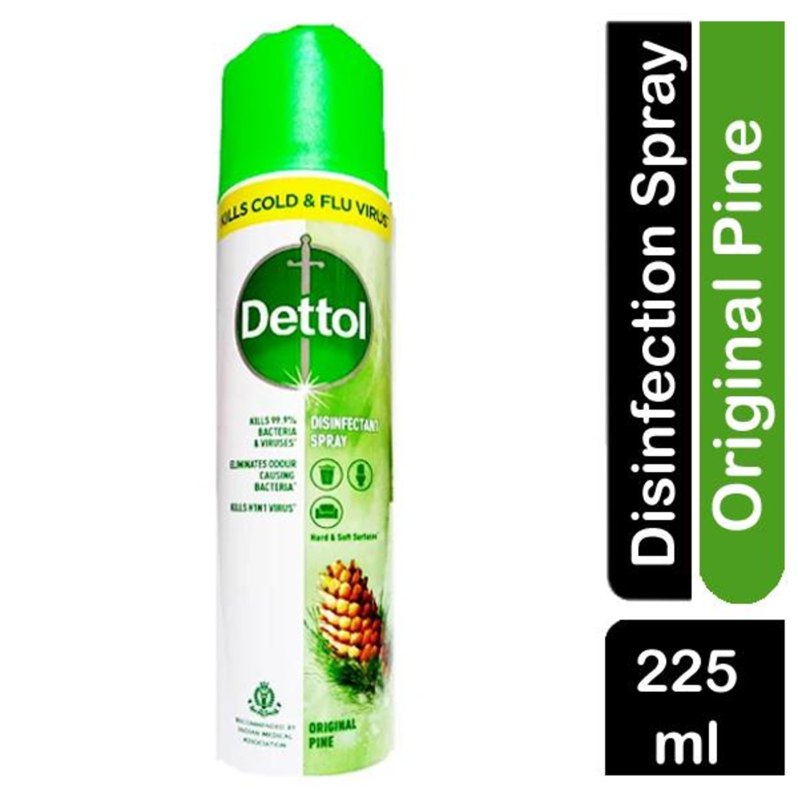 Dettol Surface Disinfectant Spray Kills Cold & Flu Virus PINE NTUC