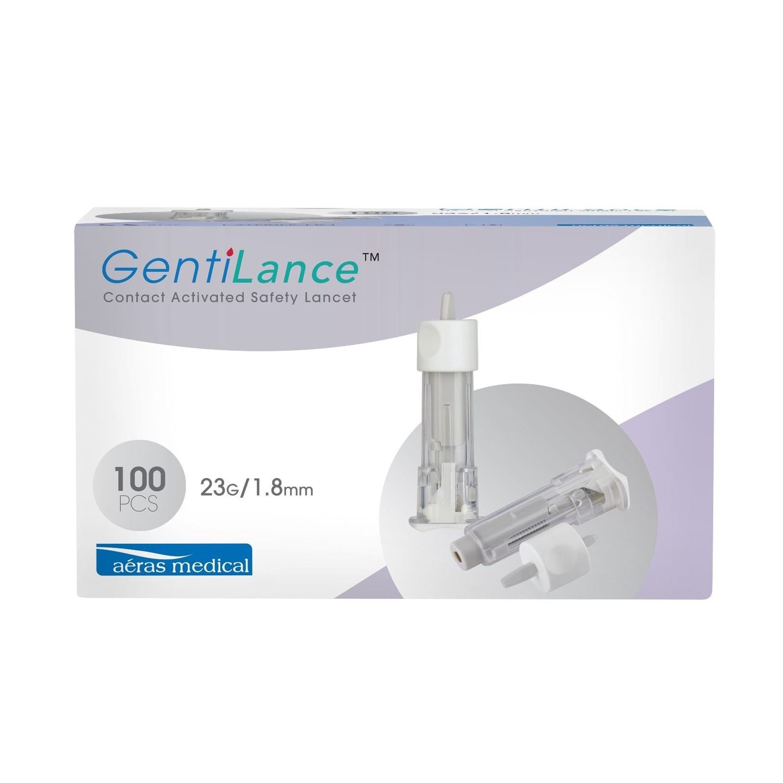 GentiLance Contact Activated Safety Lancet Grey (23G/1.8mm) NTUC