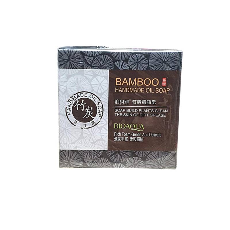 Bioaqua Handmade Bamboo Charcoal Essential Oil Soap NTUC FairPrice