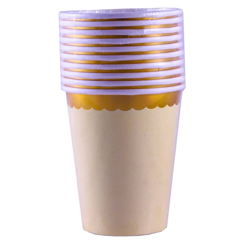 Partyforte Disposable Paper Tableware Cups Pastel Yellow NTUC FairPrice